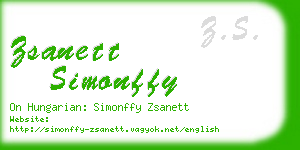 zsanett simonffy business card